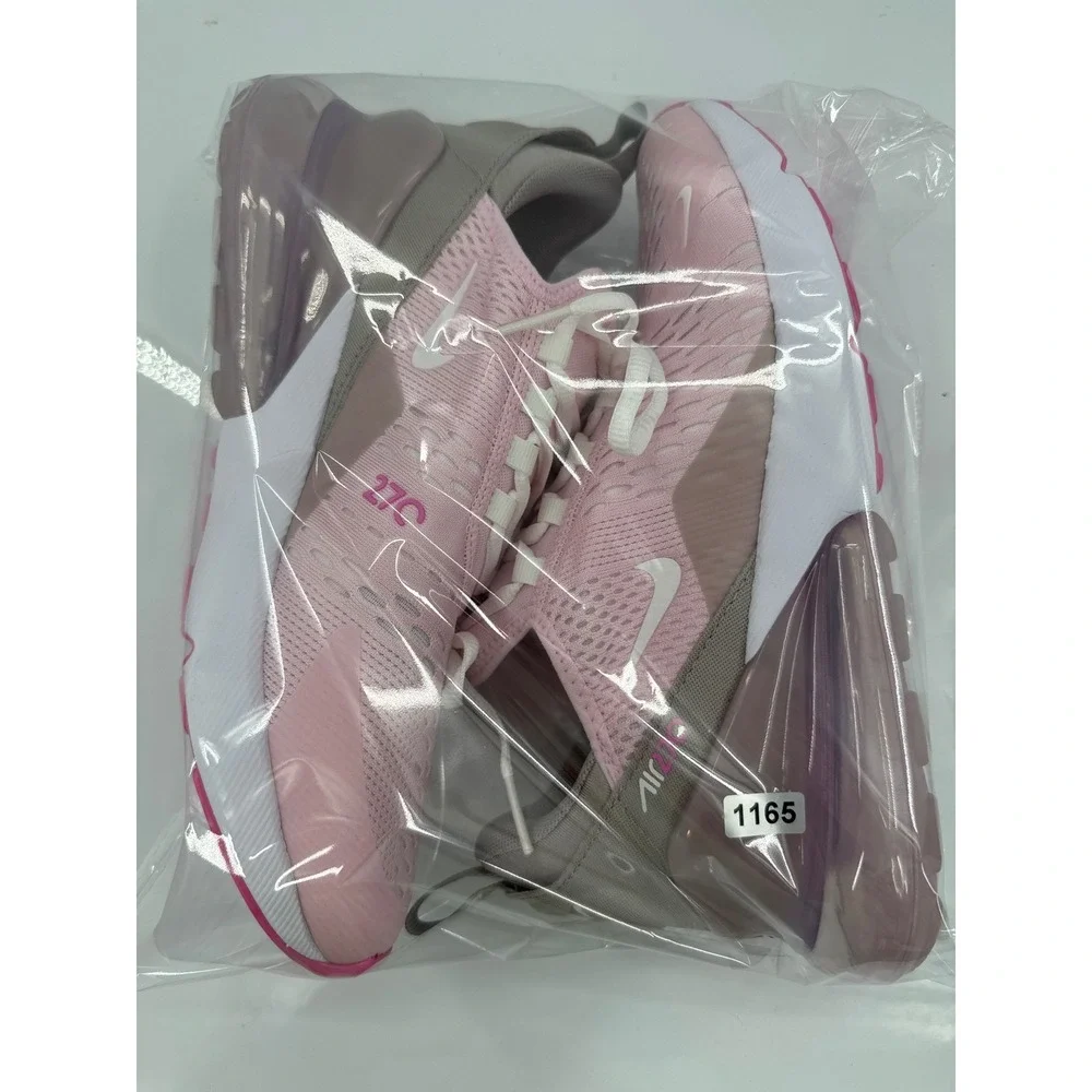 Nike Air Max 270 Kids Pink Taupe Sneakers IB4435-663 Size 7Y‎